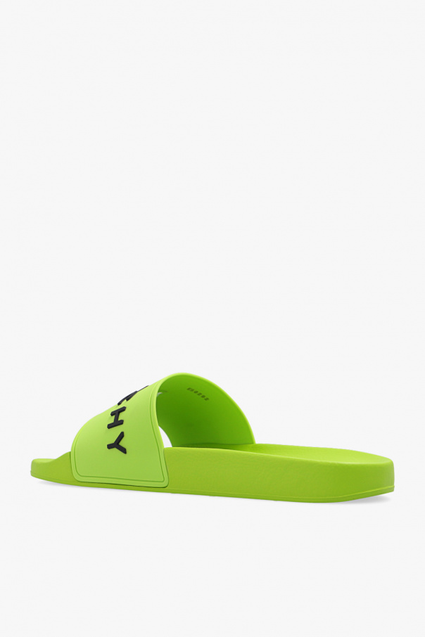 Neon Slides with logo Givenchy SchaferandweinerShops Canada Why Givenchy s Le Rouge Lipstick Is My Go To This Spring